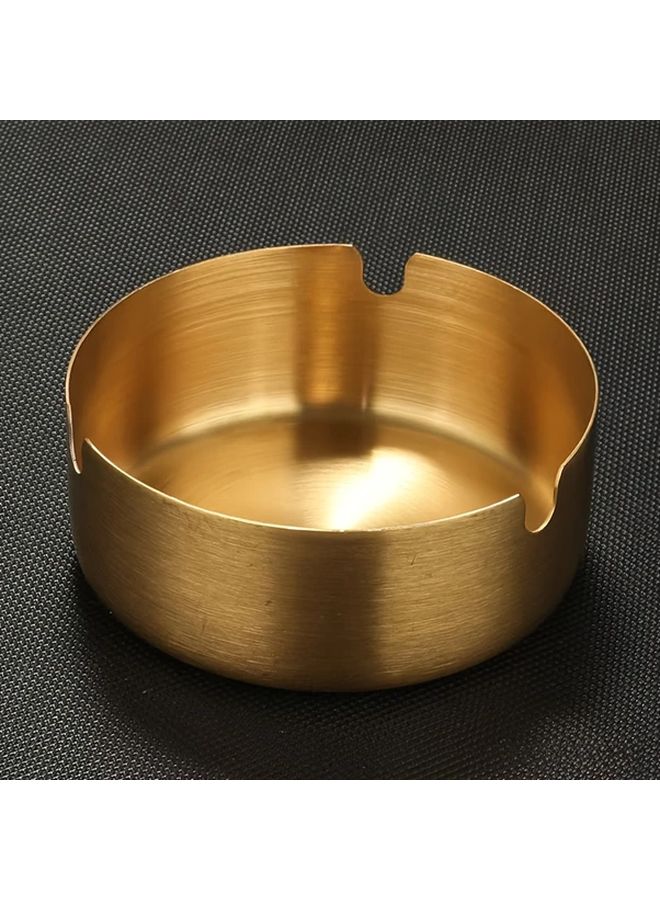 مجموعة منافض سجائر ذهبية سميكة غير قابلة للكسر من 3 قطع لتزيين المنزل - Image 1